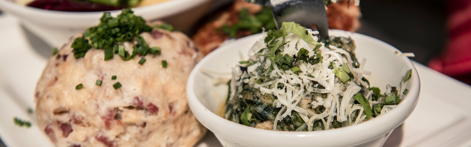 Knödel auf der Tulfeinalm